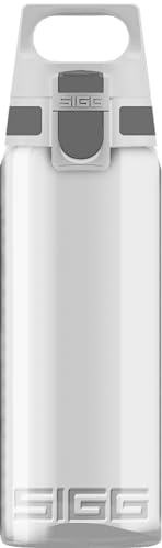SIGG - Tritan Trinkflasche - Total Color ONE Transparent - Für Kohlensäurehaltige Getränke Geeignet - Spülmaschinenfest - Auslaufsicher - Leicht - BPA-frei - Transparent - 0,6L von SIGG