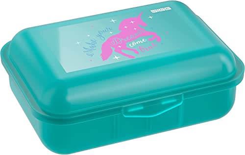SIGG - Kinder Brotdose 1L - Viva Lunchbox Unicorn - Federleicht - Spülmaschinenfest Mikrowellengeeignet - BPA-frei - Ideal Für Die Schule - Blau - 1L von SIGG