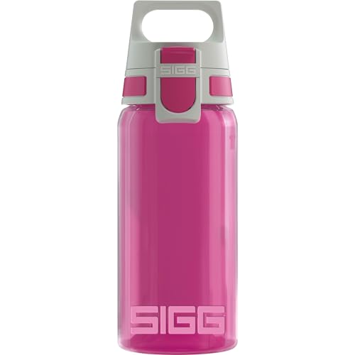 SIGG - Trinkflasche Kinder - Viva One Berry - Für Kohlensäurehaltige Getränke Geeignet - Auslaufsicher - Spülmaschinenfest - BPA-frei - Sport - Pink - 0,5L von SIGG