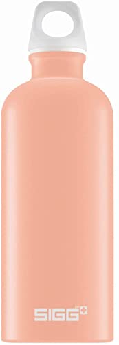 SIGG - Alu Trinkflasche - Traveller Shy Pink Touch - Klimaneutral Zertifiziert - Für Kohlensäurehaltige Getränke Geeignet - Auslaufsicher - Federleicht - BPA-frei - Rosa - 0,6L von SIGG