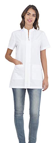 SIGGI Damen ALIX Medizinisches Scrubs-Shirt, Bianco, von Siggi Group