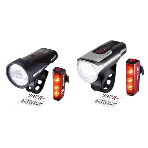 SIGMA SPORT - Aura 100 / Blaze LINK Set | Fahrradbeleuchtung vorne und hinten & - LED Fahrradlicht Set Aura 80 und Blaze von SIGMA SPORT