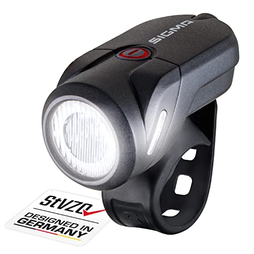 SIGMA SPORT - Aura 35 | LED Fahrradlicht 35 Lux | StVZO zugelassenes, akkubetriebenes Vorderlicht von SIGMA SPORT