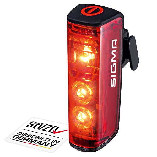 SIGMA SPORT - Blaze | LED Fahrradlicht | StVZO zugelassenes, akkubetriebenes Rücklicht mit Bremslicht, rear von SIGMA SPORT