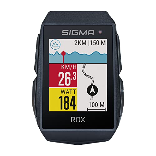 SIGMA SPORT ROX 11.1 EVO Black Sensor Set | Fahrradcomputer kabellos GPS & Navigation inkl. Geschwindigkeits-, Herz- und Trittfrequenzsensoren | Outdoor GPS Navigation mit Smarter Funktionsvielfalt von SIGMA SPORT
