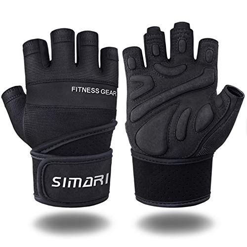 SIMARI Trainingshandschuhe Männer Frauen volle Finger Gewichtheben Handschuhe mit Handgelenk Unterstützung für Gym Übung Fitness Training Aufzüge aus SMRG902 von SIMARI