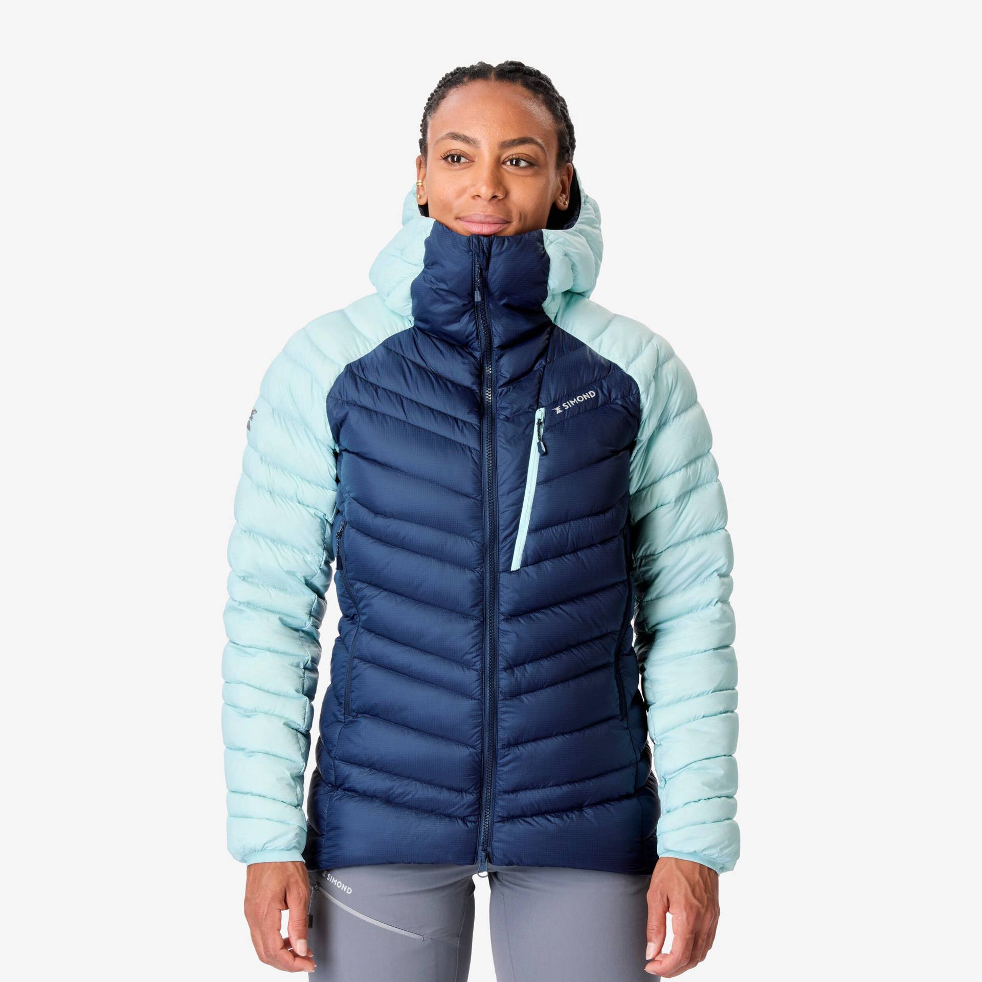 Damen Daunenjacke ‒ Alpinism marineblau/hellblau von SIMOND