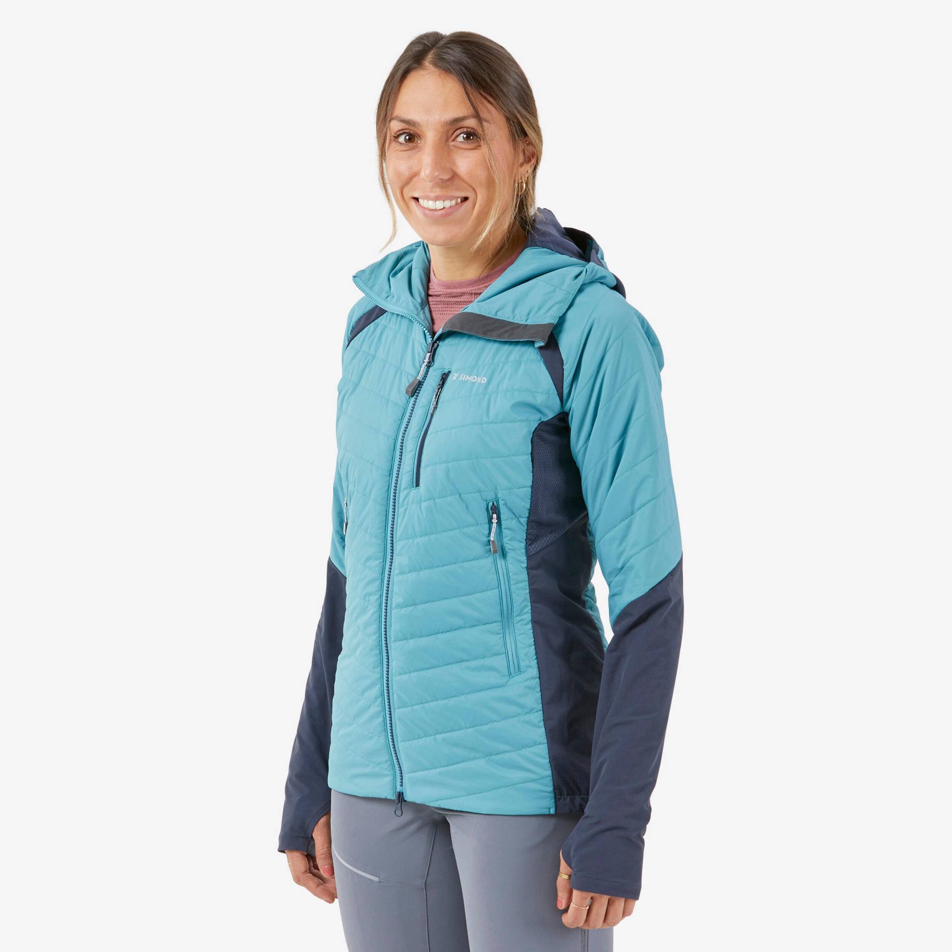 Hybrid-Jacke Damen - Sprint blau/grau von SIMOND