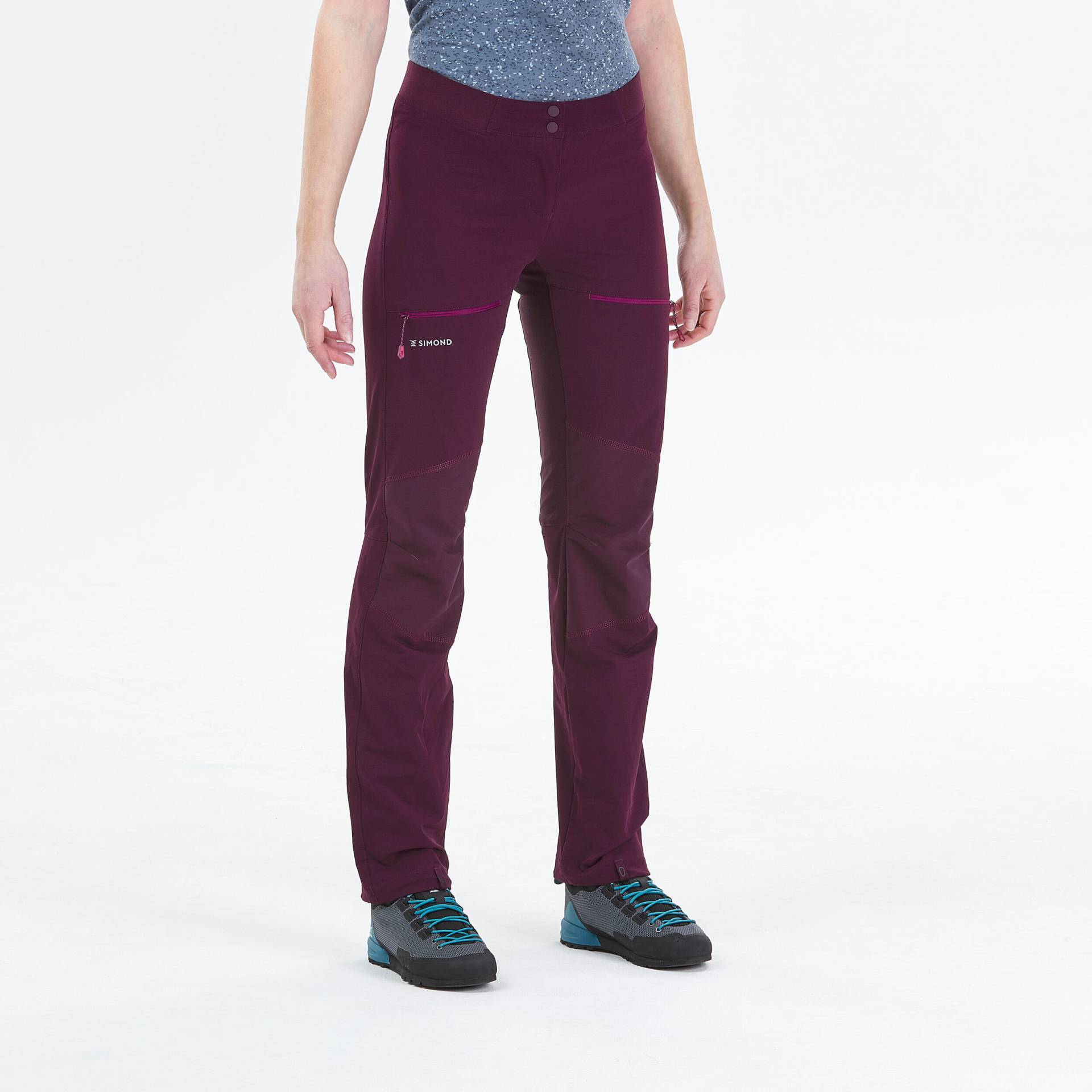 Kletterhose Damen leicht - Rock Evo bordeaux von SIMOND