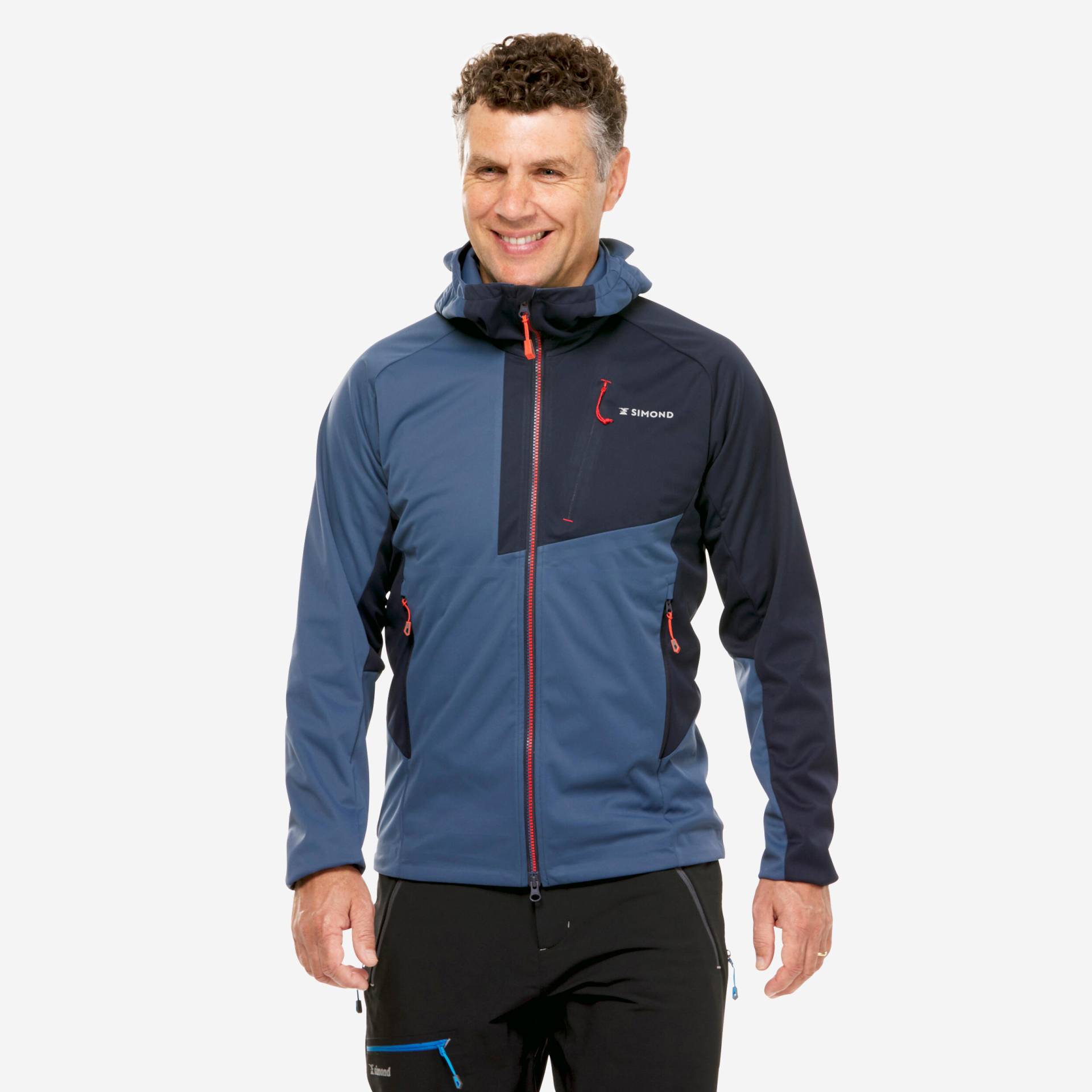 Softshelljacke Herren - Alpinism Light graublau von SIMOND