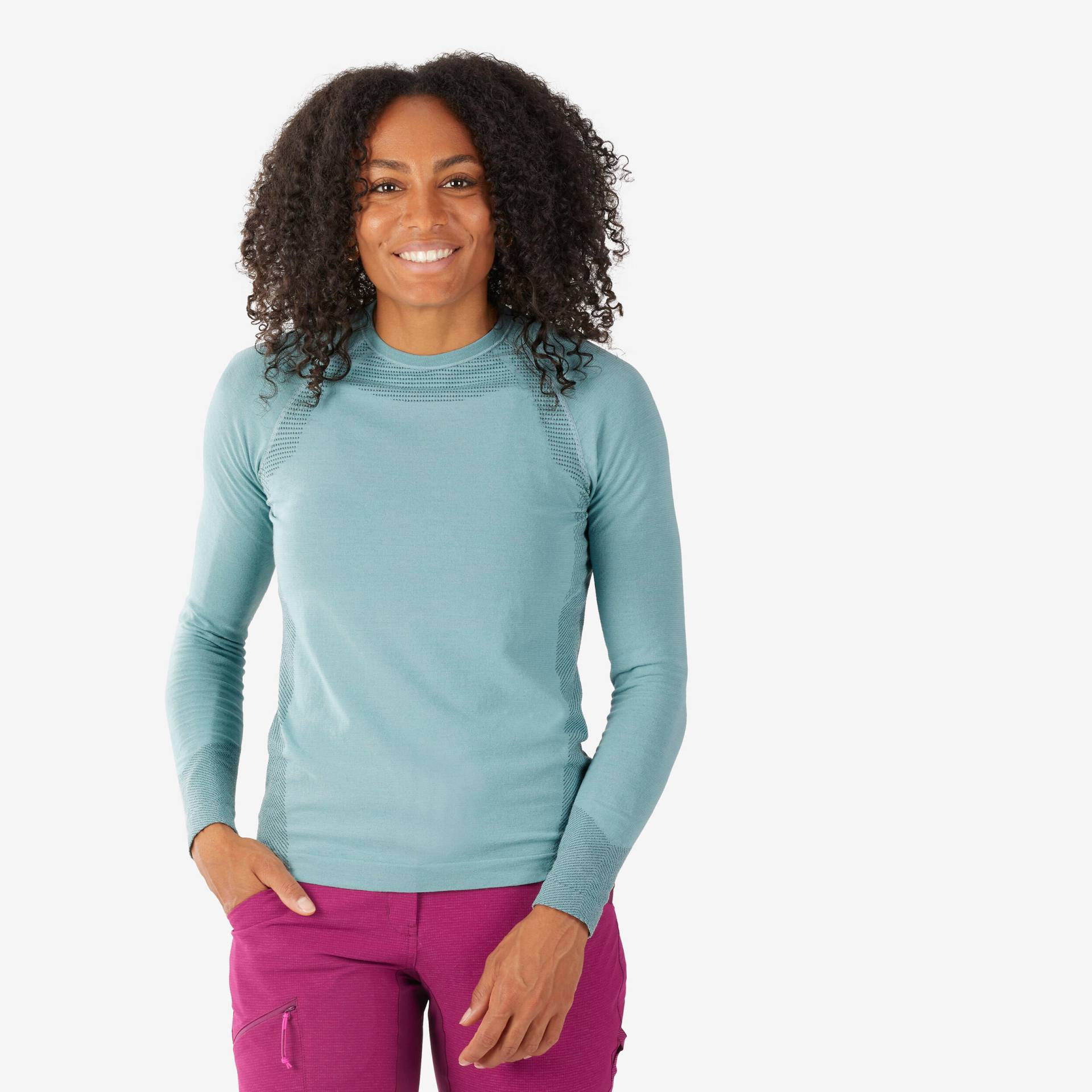 T-Shirt Damen langarm Wolle seamless - Alpinism von SIMOND