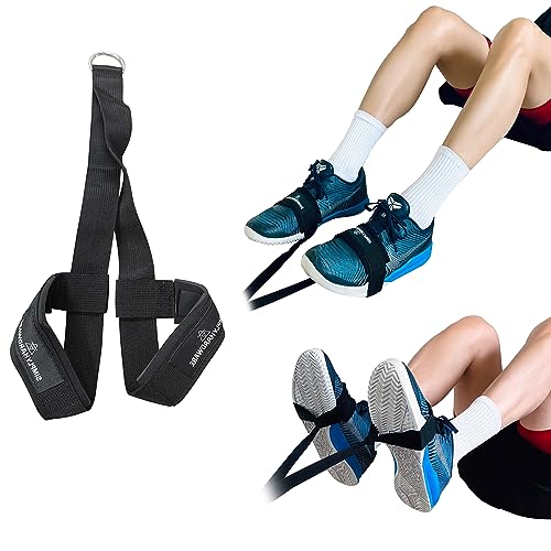 Hip Flexor Trainingsgurt | für Knie über Zehen Workout Kabelmaschine Befestigung | Reverse Squat Strap | Fußschlaufe von SIMPLYHARDWARE