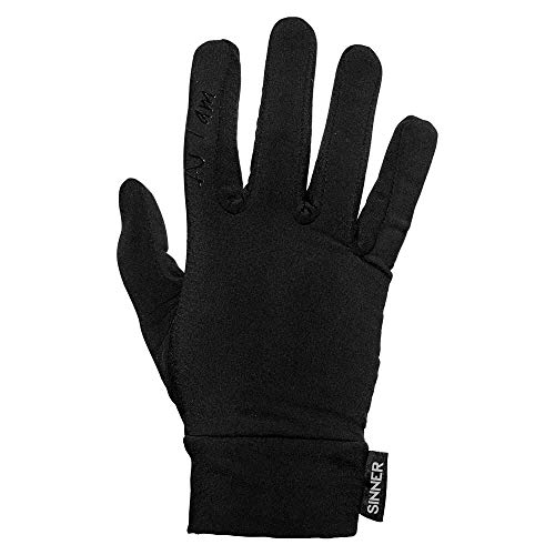 SINNER HUFF Fleece Glove Handschuhe - SCHWARZ - XXXS (6,5) von SINNER