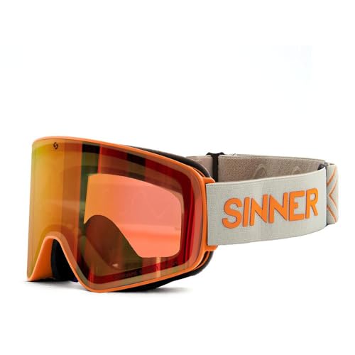 SINNER SNOWGHOST-Matte Orange-Double SINTRAST-Trans+ Cat.S1-S3 Sonnenbrille, Erwachsene, Unisex, mehrfarbig (mehrfarbig), Einheitsgröße von SINNER