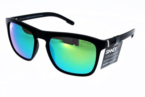 SINNER Thunder Teen-Matt Dunkelblau-Grünes Öl Sonnenbrille, Mehrfarbig (Mehrfarbig), Einheitsgröße von SINNER