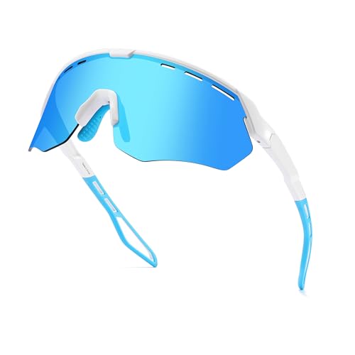 SINSPORT eyewear Sportliche Fahrradbrille UV400 Schutz Frauen Männer Laufen MTB Fahrrad Brille Radfahren für Angeln Skifahren Laufen Winddicht und sanddicht von SINSPORT eyewear
