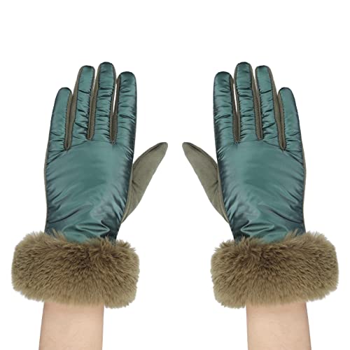 SIQITECH Winterhandschuhe Damen Warme Windschutzhandschuhe mit Fleecefutter Handschuhe Touchscreen Thermohandschuhe Winter Dicke Fäustlinge Winddicht Fausthandschuhe für Outdoor Fahren Snowboarden von SIQITECH