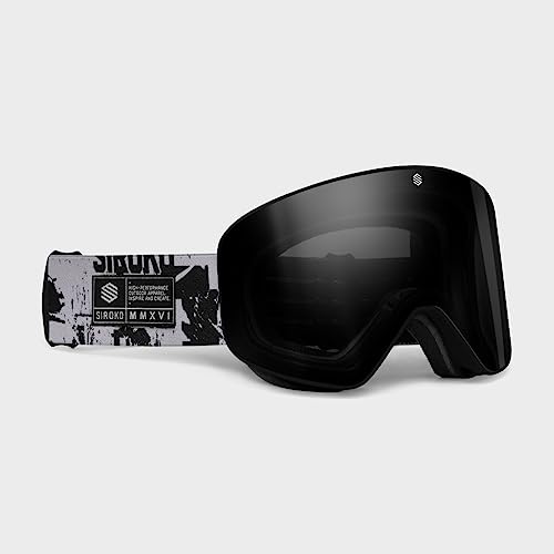 SIROKO - Snowboard- und Skibrillen OTG GX Rock - Schwarz/Grau von SIROKO