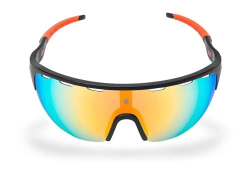 SIROKO - Sonnenbrillen für Radfahren K3 California - Schwarz/Leuchtendes Orange von SIROKO