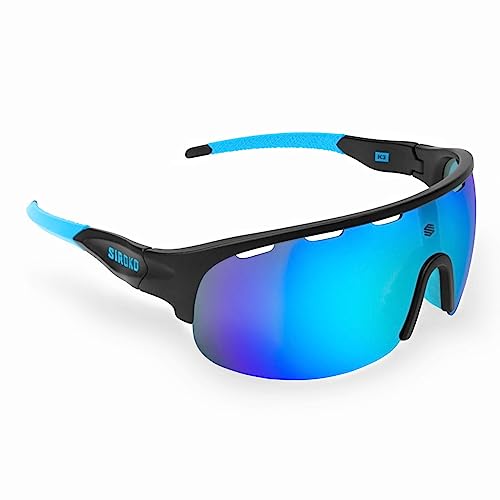 SIROKO - Sonnenbrillen für Radfahren K3 Triathlon - Schwarz/Blau von SIROKO
