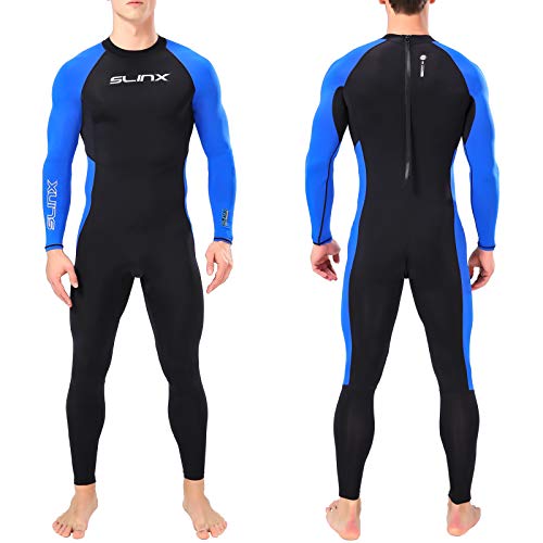 SIUKE Schnelltrocknender Neoprenanzug UV-Schutz Einteiliger Badeanzug mit Langen Ärmeln und langem Ärmel von SIUKE