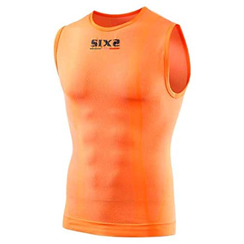 SIX2 Orange Fluo Weste Color SL Unisex Erwachsene von SIXS