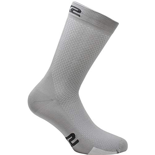 SIX2 P200 Socks, Unisex, Erwachsene, Silber/Weiß, II von SIXS