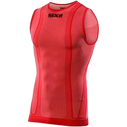 SIX2 Weste Color Red-SL, rot von SIXS