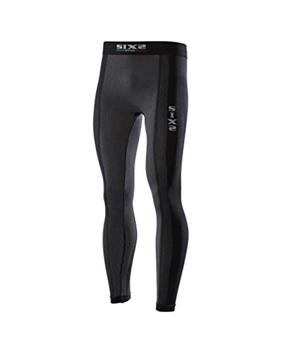 SIX2 Black Leggins Superlight Carbon Underwear S Unisex Erwachsene, S von SIXS