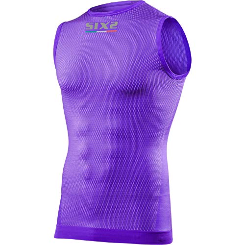SIX2 Weste Superlight Carbon Underwear Violet-M/L Unisex Erwachsene von SIXS
