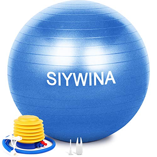 SIYWINA Gymnastikball Sitzball Dicker Anti-Burst Schwangere Yoga Pilates Ball Fitnessball mit Ball Pumpe von SIYWINA