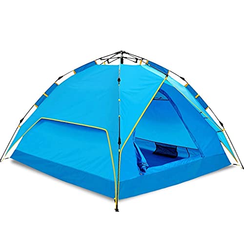 Automatisches Pop-Up-Campingzelt für 3–4 Personen, Familienzelt, leicht, regendicht, Kuppelzelt, doppelschichtiges Paar-Zelt, Ouedoor Hopeful von SIZHIFAVOR