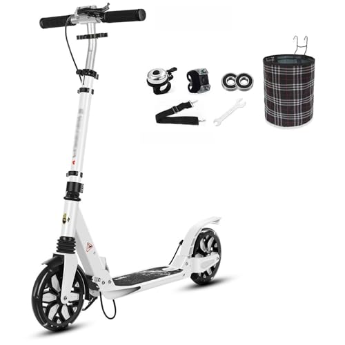 Wheel Scooter Aluminium-Roller Mit LED Aufleuchten Räder & Tragegurt- Höhenverstellbarer & Klappbarer Cityroller-Bis Zu 150Kg Für Kinder Ab 8 Jahre 4 von SJAPEX