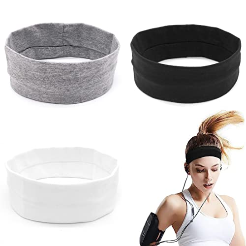 SJBAUTYO Sport-Stirnbänder für Frauen,Stirnband Yoga,Stretch-Haarbänder,breites Stirnband mädchen,Elastische,Atmungsakti,für Laufen, Radfahren, Yoga, Basketball von SJBAUTYO
