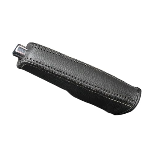 Auto Handbremse Abdeckung,Handbremsschutz PU-Leder-Auto-Getriebe-Handbremsenabdeckung Schalthebelabdeckung Halsbänder Handbremsenabdeckung Anti-Rutsch-Auto-Parkbremse(B black) von SJHFKDK