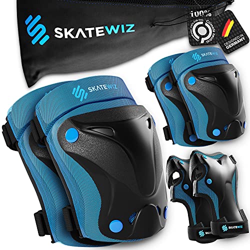 SKATEWIZ Protect-1 Skates Schoner für Inliner und Rollschuhe - Mädchen und Jungen - Größe XS in BLAU von SKATEWIZ
