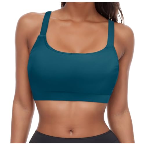 SKFLABOOF Bikinioberteile Für Damen - Festival Bikini Oberteil Damen Triangel Push Up Top Bikinis U & V Ausschnitt Bademode Badeanzug Swimsuits Große Brüste 002b Marine, M von SKFLABOOF