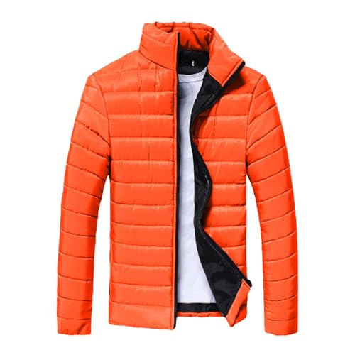 Herren Winterjacke Leichte Jacke Sport Parka Bomberjacke Winter Jacke Jogging Steppjacke Leicht Orange, L Herren Winterjacke Leichte Jacke Sport Parka Bomberjacke Winter Jacke Jogging Steppjacke Leicht Orange, L von SKFLABOOF