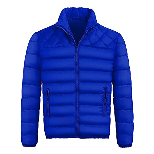 Leichte Daunenjacke Herren Laufjacke Steppjacke Outdoor Daunenjacken Für Outdoorjacke Winterjacke Wasserdicht Leicht Übergangsjacke Blau, L von SKFLABOOF