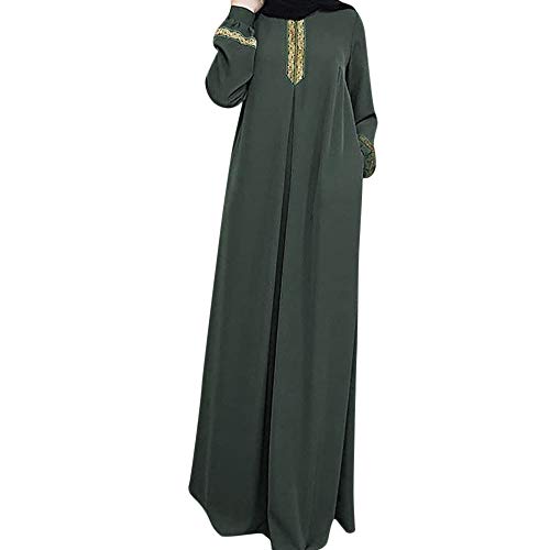 Muslimische Kleider Damen, Gebetskleidung Abaya Frauen Namaz Elbisesi Langarm Islamische Muslimische Kleid Naher Osten Dubai Türkei Arabische Kleidung Ramadan Lang Robe Gebetskleid Langes Kleid von SKFLABOOF