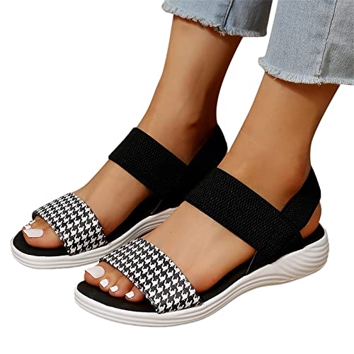 SKFLABOOF Flach Sandalen Damen Sommer Bequem Damenschuhe Bequeme Breite Füße Sommersandaletten Tessa Schuhe Bequem Sommerschuhe Ortopädicheschuhe Hallux Avena Pantoletten Sneaker von SKFLABOOF