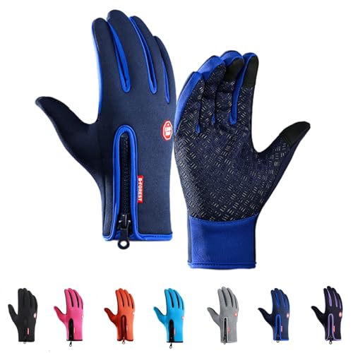 SKFLABOOF Freezer Thermo Handschuhe Pro - Adventure Gloves, Herren Damen Winter Warme Gefüttert Lederhandschuhe Wasserdicht Arbeitshandschuhe Touchscreen Laufhandschuhe Sporthandschuhe von SKFLABOOF