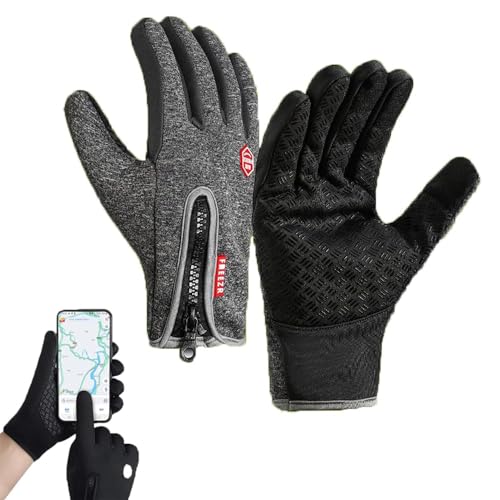 SKFLABOOF Freezer Thermo Handschuhe Pro - Touchscreen Winterhandschuhe, Herren Damen Wasserdicht Winddichte Winterhandschuhe for Fahrrad Snowboard Motorrad Sports von SKFLABOOF