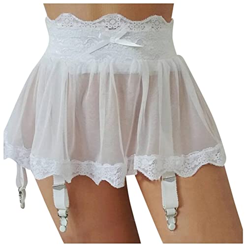 SKFLABOOF Negligee Damen Sexy Kinky Outfit Woman Halterlose Strümpfe Große Größen Strumpfhalter Damen Spitzen Unterwäsche Frauen Sexy Body Sport Slip Damen Nachthemd Sexy Dressing Gown von SKFLABOOF