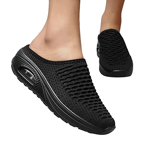 SKFLABOOF Orthopädische Schuhe Damen Air Cushion Slip On Walking Shoes Orthopedic Diabetic Laufschuhe Freizeit Mesh Atmungsaktiv Sandals Orthofeet Turnschuhe von SKFLABOOF