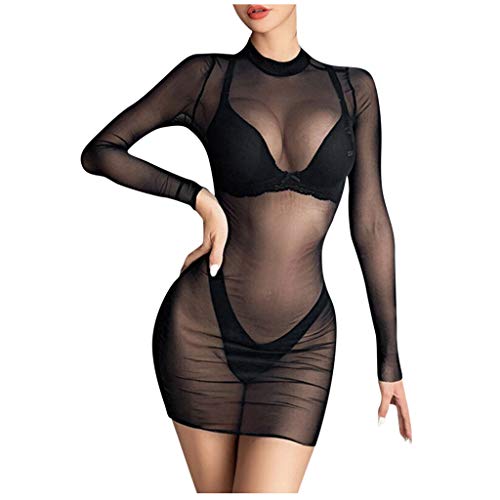 SKFLABOOF Slip Damen Spitze Bathrobe Women Nylonstrümpfe Damen Unterwäsche Frauen Set Damen Unterwäsche Halterlose Strümpfe Damen Erotische Bodystockings Fã¼R Damen Tanga Damen Sexy von SKFLABOOF