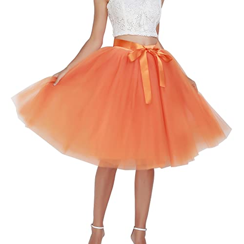 aperol Spritz kostüm, tüllrock Damen - braun Petticoat lang schwarz Tutu Rock Karneval Rockabilly kostüm rosa tütü Ballettrock Damen Unterrock Orange, Einheitsgröße aperol Spritz kostüm, tüllrock Damen - braun Petticoat lang schwarz Tutu Rock Karneval Rockabilly kostüm rosa tütü Ballettrock Damen Unterrock Orange, Einheitsgröße von SKFLABOOF