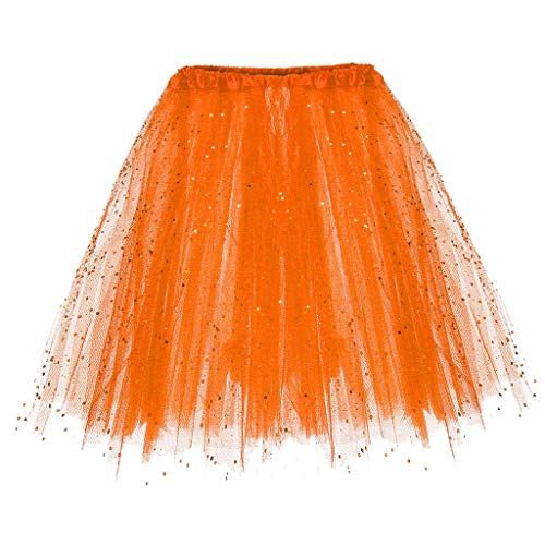 SKFLABOOF Damen Tüllrock Tütü Damen Orange - Karneval Kostüm Fasching Tüllrock Kurz Tutu Röcke Tüll Rock Ballett Faschingskostüme Orange SKFLABOOF Damen Tüllrock Tütü Damen Orange - Karneval Kostüm Fasching Tüllrock Kurz Tutu Röcke Tüll Rock Ballett Faschingskostüme Orange von SKFLABOOF