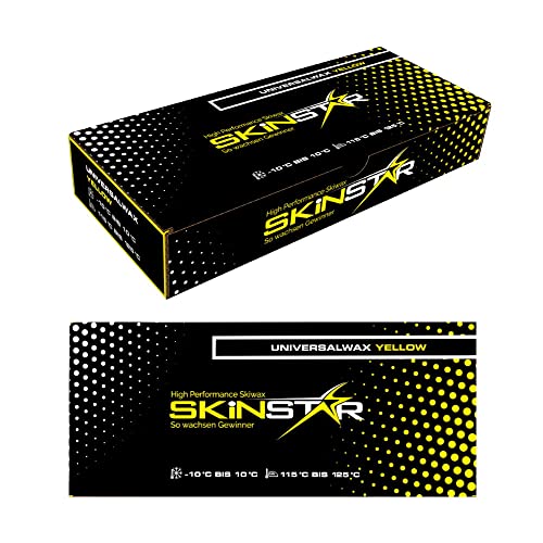 SkinStar Universal Wachs Yellow Edition Ski und Langlauf Wachs Ski Wax 250g von SkinStar