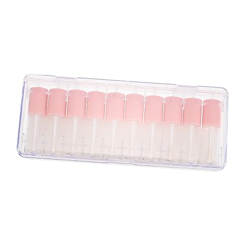 SKISUNO 10 Stück Leere Lipgloss Tubes Transparente DIY Lippenpflegebehälter Wiederverwendbare Waschbare Lipgloss Röhrchen Reise und von SKISUNO